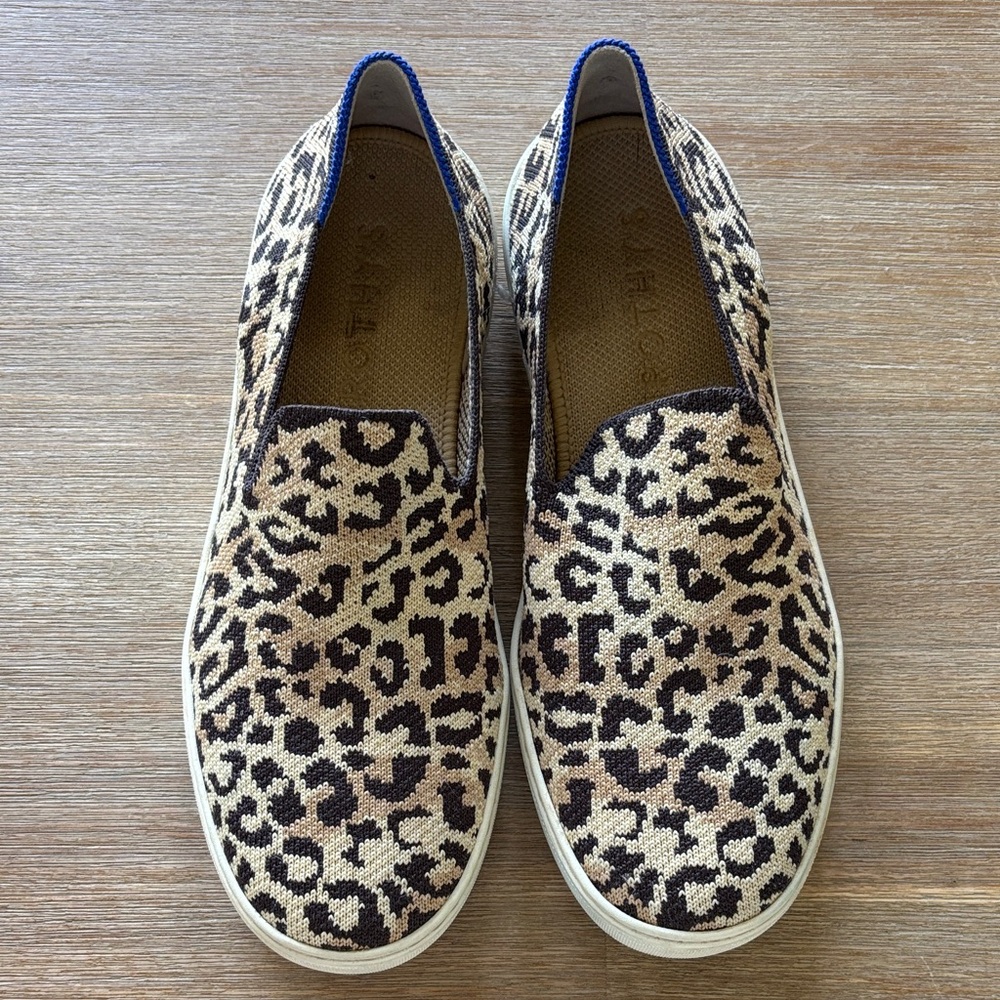 Rothy's Animal Print Slip-On Sneakers